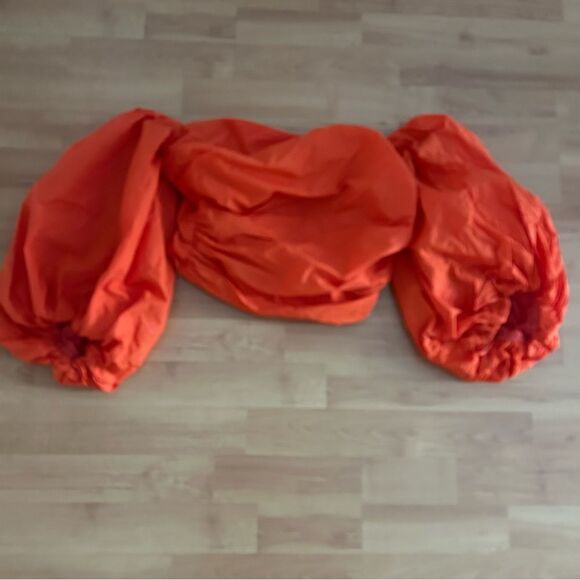 Tanya Taylor Alondra Puff Sleeve Cotton Crop Top Size 6 - Picture 8 of 11